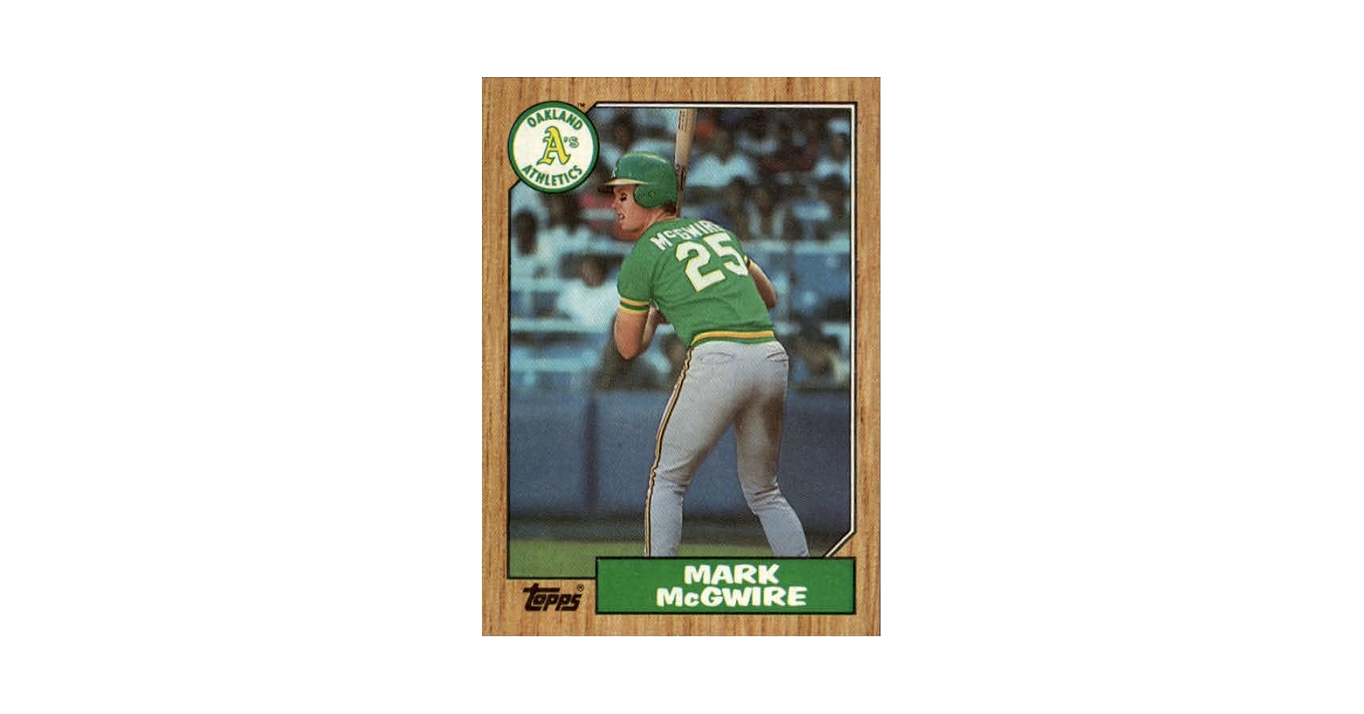 Amazon.com: 1987 Topps #366 Mark McGwire RC Rookie MLB